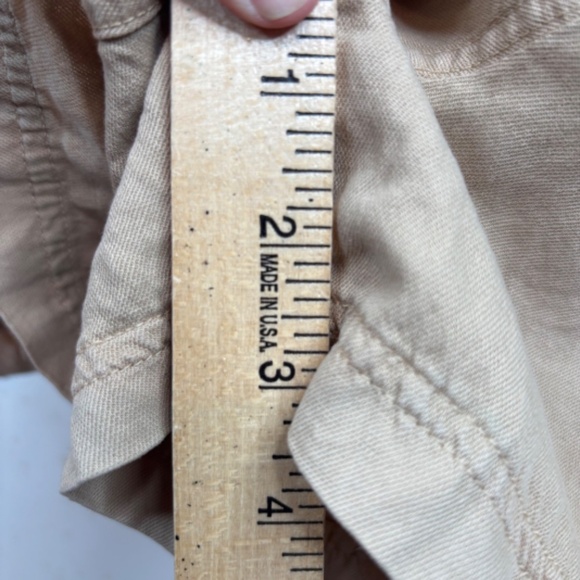 Faherty Arlie Day Romper XXL Linen Utility Safari Tan Beach Fisherman Minimalist - Picture 13 of 15